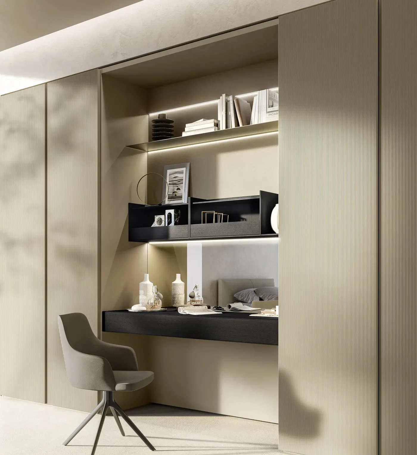 Ein System für Schrank und Wand – Beispiel